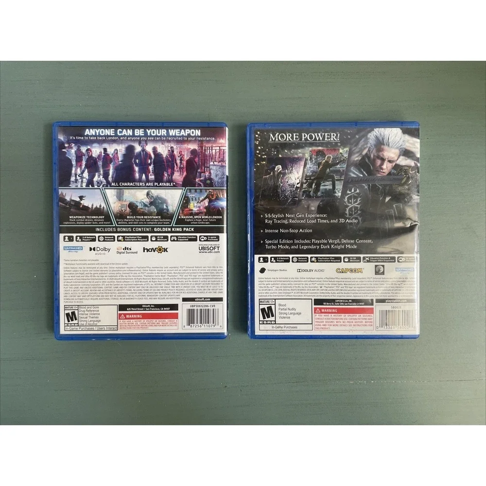 Ps5 Game Lot Watch Dog Leigon--Devil May Cry 5 Special Edition